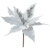 Clayre & Eef Wohndekoration<2er-Set: Dekopflanzen in Weiß/ Silber - (H)26 cm