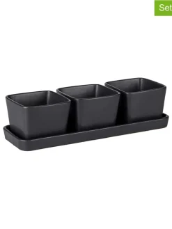 Wenko Aufbewahren & Servieren<3er-Set: Dipschalen in Schwarz