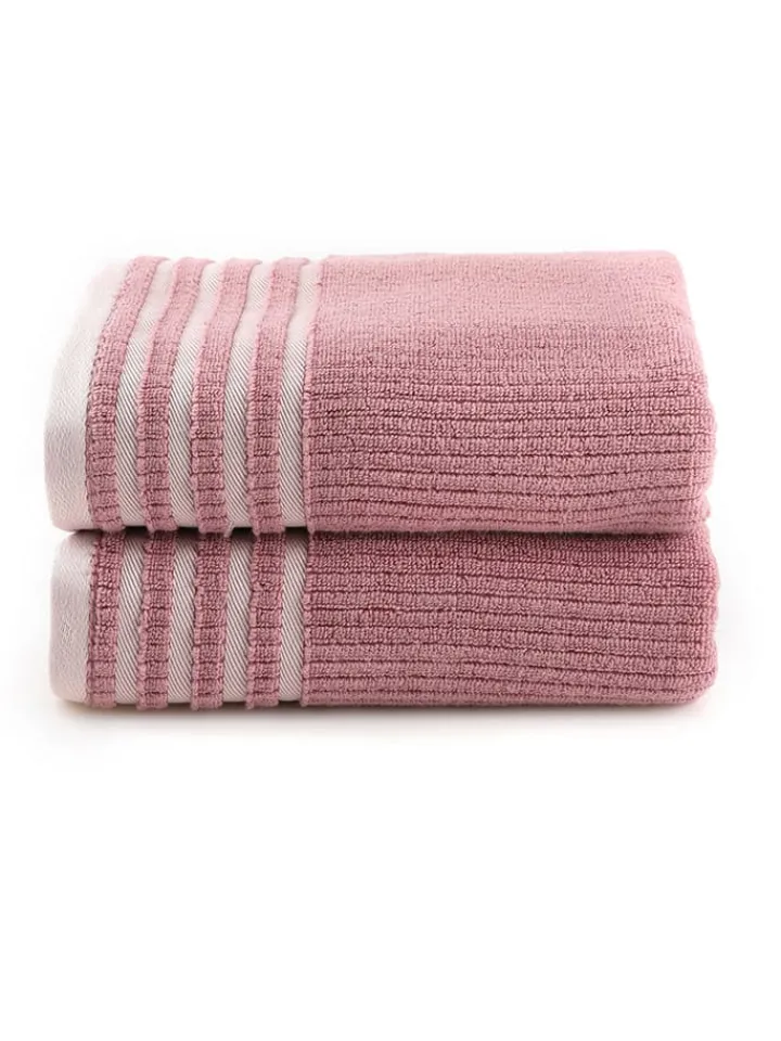 Elizabed Badtextilien<2er-Set: Duschtücher in Rosa