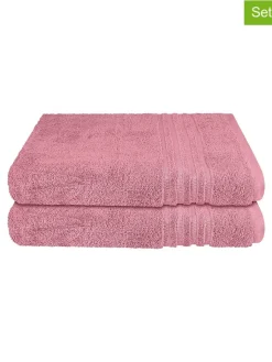 Schiesser Badtextilien|Badtextilien<2er-Set: Duschtücher "Milano" in Rosa