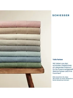 Schiesser Badtextilien|Badtextilien<2er-Set: Duschtücher "Turin" in Beige