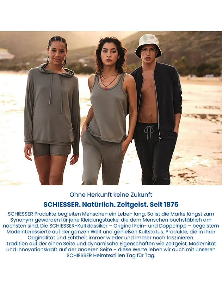 Schiesser Badtextilien|Badtextilien<2er-Set: Duschtücher "Turin" in Beige