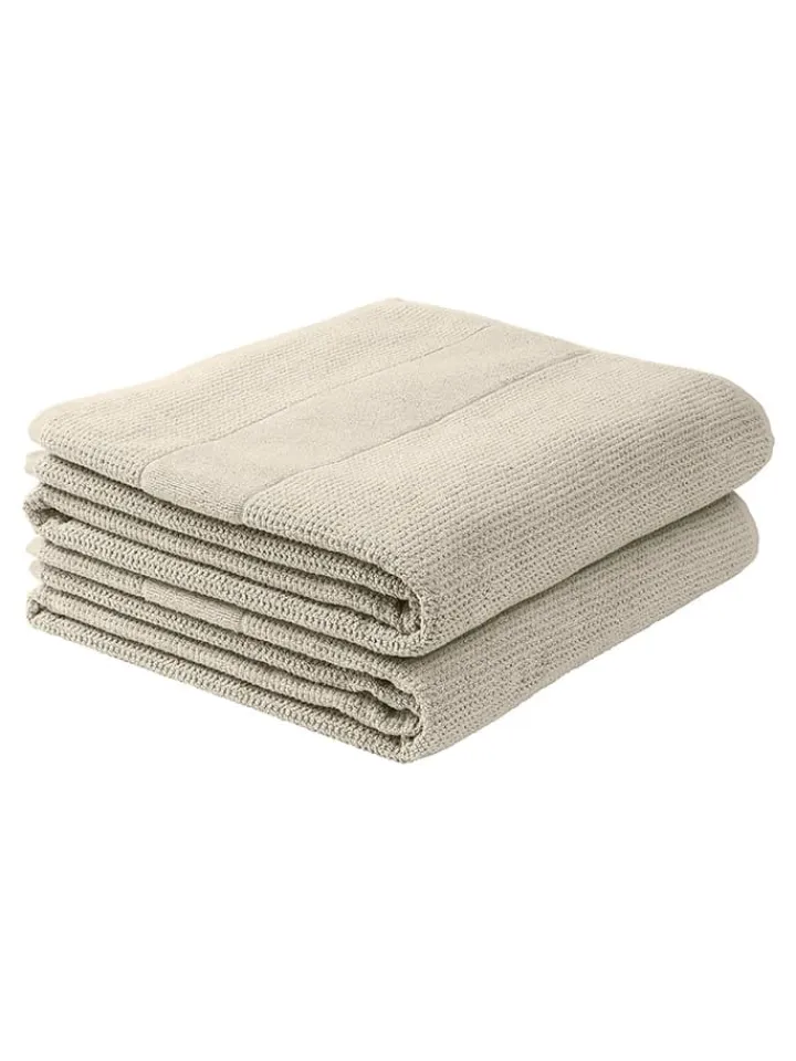 Schiesser Badtextilien|Badtextilien<2er-Set: Duschtücher "Turin" in Beige