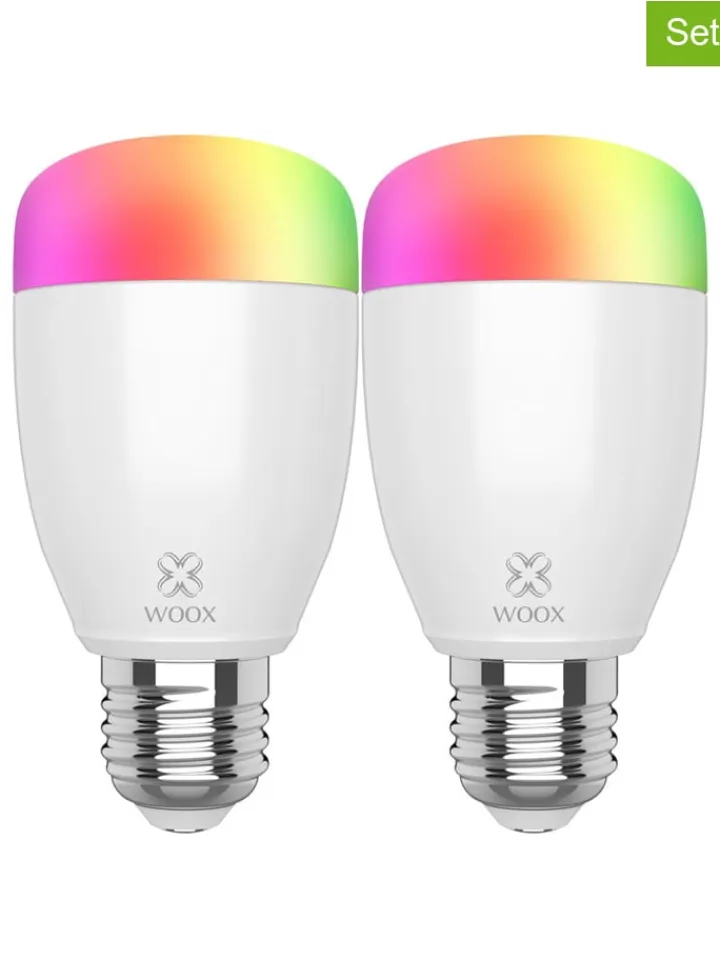Woox Leuchtmittel<2er-Set: E27 LED-Leuchtmittel in Bunt - EEK G (A bis G)