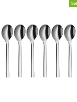 WMF Gedeckter Tisch<6er-Set: Edelstahl-Espressolöffel "Nuova" - (L)11 cm