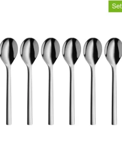 WMF Koch- & Backutensilien<6er-Set: Edelstahl-Kaffeelöffel "Nuova" - (L)13,5 cm