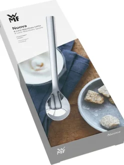 WMF Gedeckter Tisch<6er-Set: Edelstahl-Macchiatolöffel "Nuova" - (L)19 cm