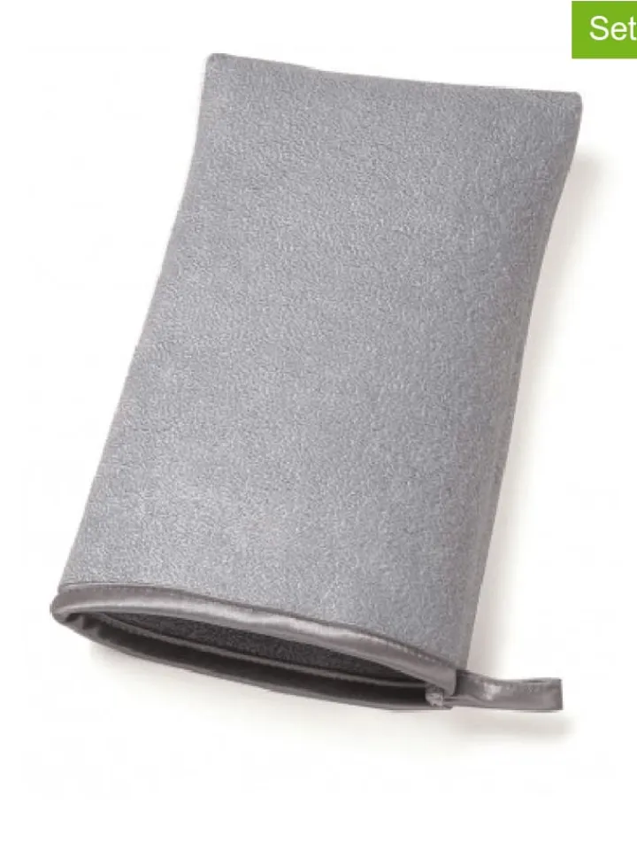 simplehuman Mülleimer<2er-Set: Edelstahl-Reinigungshandschuhe in Silber