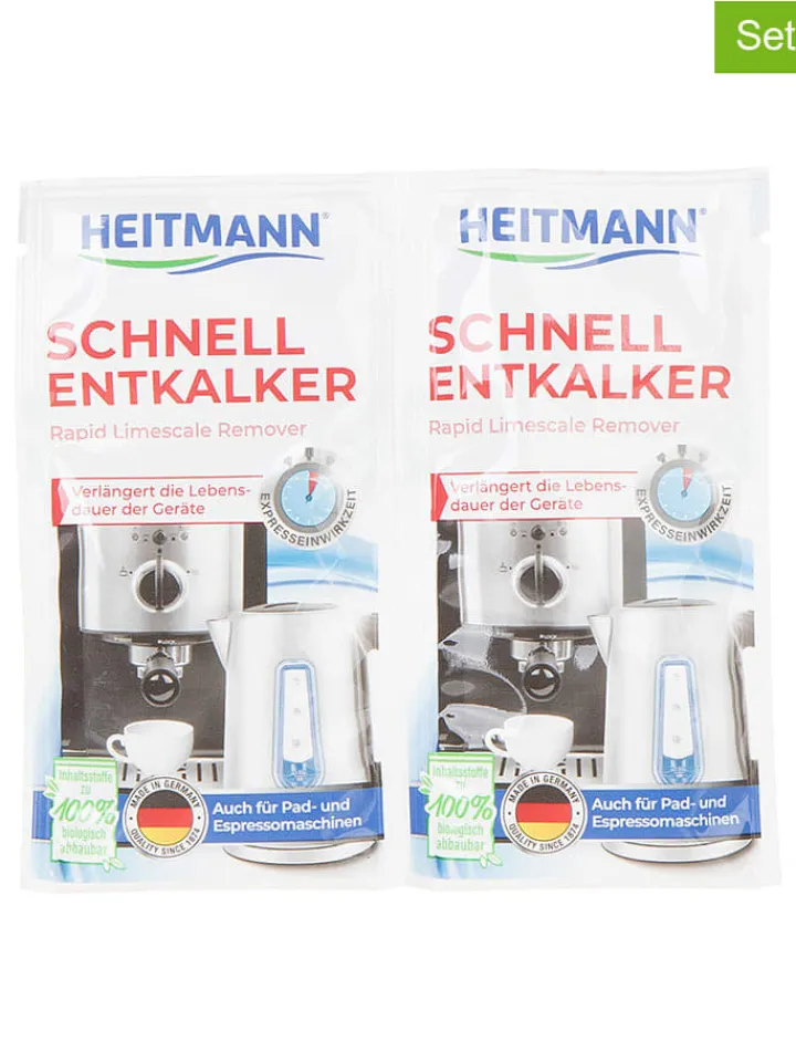 Heitmann Putz- & Waschutensilien<10er-Set: Entkalker, je 2x15 g