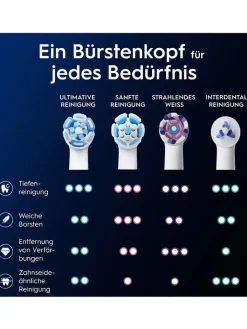 Oral-B Technik|Zahn & Mundpflege<8er-Set: Ersatz-Bürstenköpfe "iO Ultimative Reinigung" in Weiß