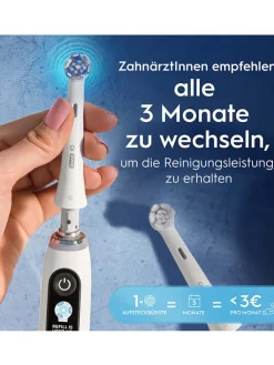 Oral-B Technik|Zahn & Mundpflege<8er-Set: Ersatz-Bürstenköpfe "iO Ultimative Reinigung" in Weiß