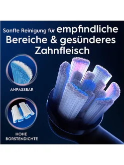 Oral-B Technik|Zahn & Mundpflege<8er-Set: Ersatz-Bürstenköpfe "iO Sanfte Reinigung" in Schwarz