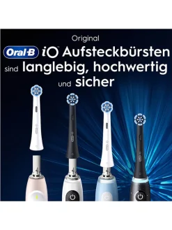 Oral-B Technik|Zahn & Mundpflege<8er-Set: Ersatz-Bürstenköpfe "iO Sanfte Reinigung" in Schwarz