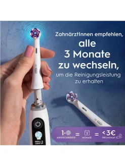 Oral-B Technik|Zahn & Mundpflege<8er-Set: Ersatz-Bürstenköpfe "iO Radiant White" in Weiß