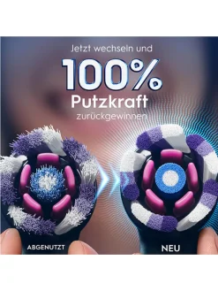 Oral-B Technik|Zahn & Mundpflege<8er-Set: Ersatz-Bürstenköpfe "iO Radiant White" in Schwarz