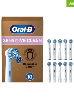 Oral-B Technik|Zahn & Mundpflege<10er-Set: Ersatz-Bürstenköpfe "Pro Sensitive Clean" in Weiß