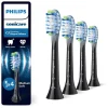 PHILIPS sonicare Zahn & Mundpflege<4er-Set: Ersatz-Bürstenköpfe "Premium Plaque Defence" in Schwarz