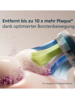 PHILIPS sonicare Zahn & Mundpflege<4er-Set: Ersatz-Bürstenköpfe "Premium Plaque Defence" in Schwarz