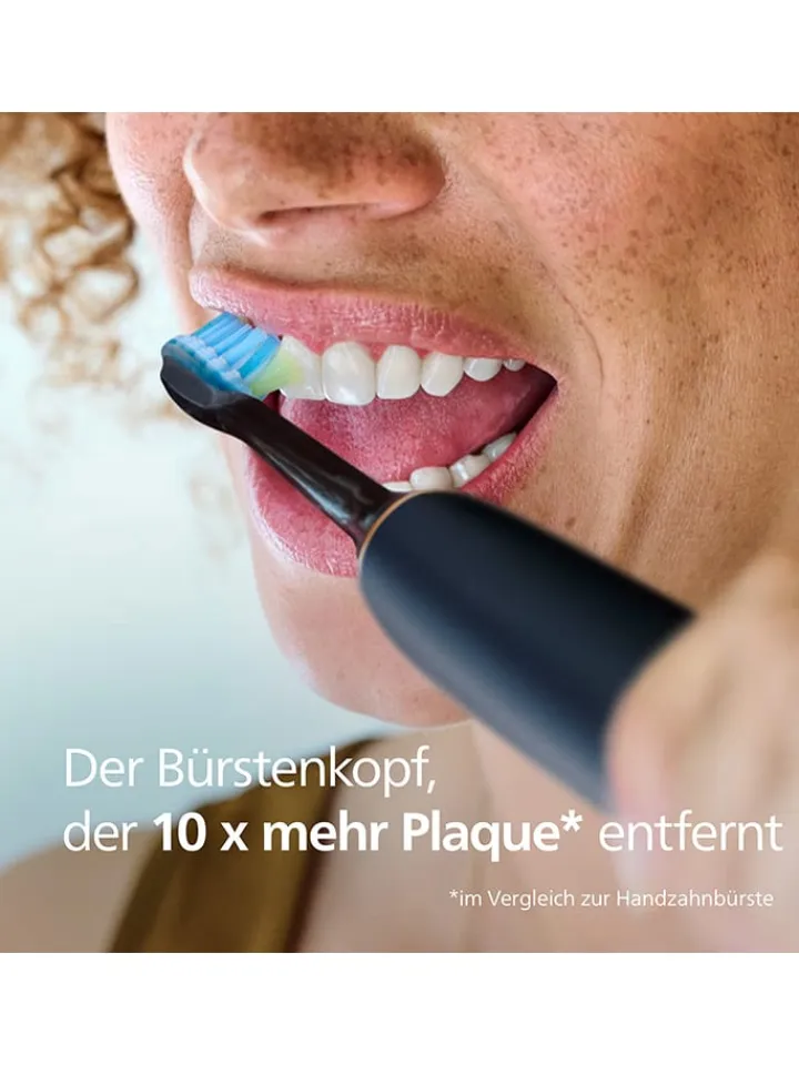 PHILIPS sonicare Zahn & Mundpflege<4er-Set: Ersatz-Bürstenköpfe "Premium Plaque Defence" in Schwarz