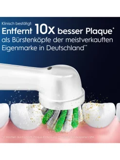 Oral-B Technik|Zahn & Mundpflege<10er-Set: Ersatz-Bürstenköpfe "Pro CrossAction" in Weiß