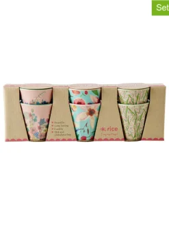 Rice Gedeckter Tisch<6er-Set: Espressobecher in Bunt - 80 ml