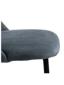 AC Design Sitzmöbel<4er-Set: Esszimmerstühle "Ines" in Grau - (B)49,2 x (H)84 x (T)57,5 cm