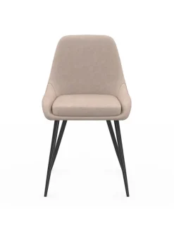 IDOMYA Factory Sitzmöbel<4er-Set: Esszimmerstühle "Ornella" in Beige - (B)47,5 x (H)79 x (T)54 cm
