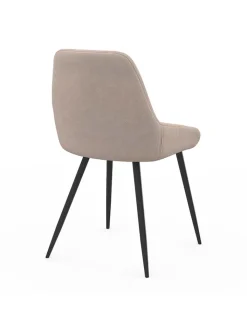 IDOMYA Factory Sitzmöbel<4er-Set: Esszimmerstühle "Ornella" in Beige - (B)47,5 x (H)79 x (T)54 cm