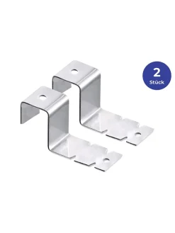 Wenko Weitere Haushaltshelfer<2er-Set: Fensterhaken in Silber - 2x 2 Stück