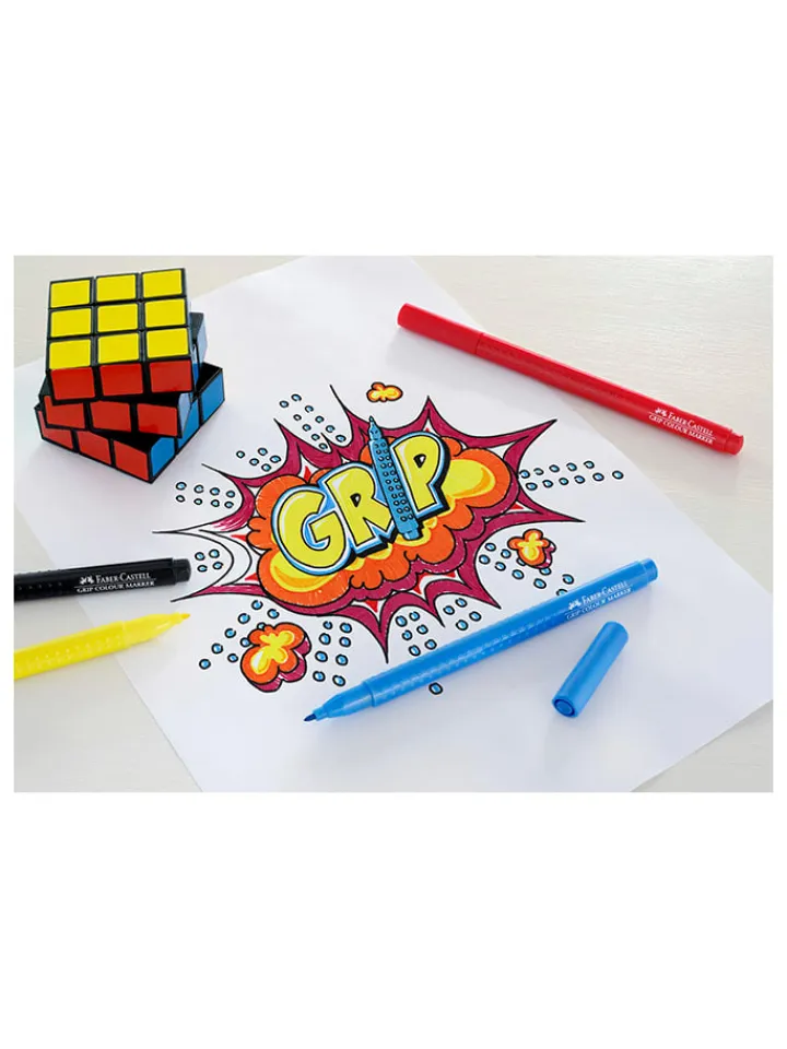 Faber-Castell Büro- & Schulbedarf<2er-Set: Filzstifte "Grip"- 2x 10 Stück