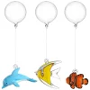 LEONARDO Wohndekoration<3er-Set: Freischwimmer ''Clownfisch Delfin Fisch'' in Bunt - (L)21 cm