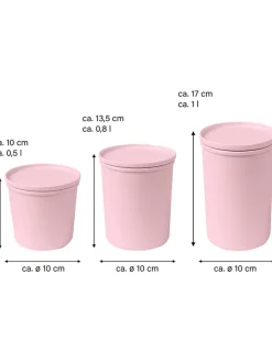 AWAVE Aufbewahren & Servieren<3er-Set: Frischhaltedosen in Rosa