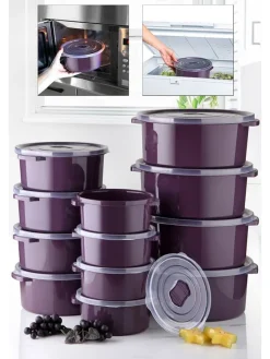 Violeta Home Aufbewahren & Servieren<12er-Set: Frischhaltedosen in Lila