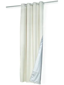 IDOMYA Essentials Gardinen, Jalousien & Rollos<2er-Set: Gardine in Beige - (L)240 x (B)135 cm