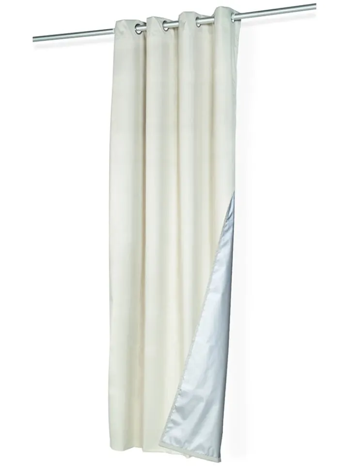 IDOMYA Essentials Gardinen, Jalousien & Rollos<2er-Set: Gardine in Beige - (L)240 x (B)135 cm