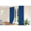 IDOMYA Essentials Gardinen, Jalousien & Rollos<2er-Set: Gardine in Blau - (L)240 x (B)135 cm