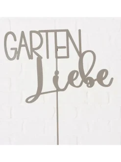 Boltze Gartendekoration<3er-Set: Gartenstäbe "Amica" in Silber - (H)76 cm