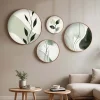 ABERTO DESIGN Wanddekoration<4er-Set: Gerahmte Holzkunstdrucke