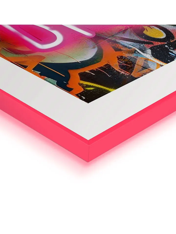 Orangewallz Wanddekoration<3er-Set: Gerahmte Kunstdrucke "Streetart Compilation"