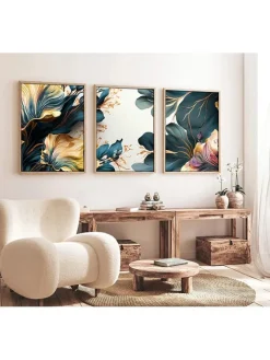 ABERTO DESIGN Wanddekoration<3er-Set: Gerahmte Kunstdrucke