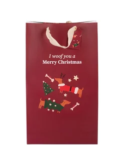 Villa d´Este Partyzubehör & -Dekoration<12er-Set: Geschenktüten ''Natalotto'' in Rot - (B)23 x (H)39 x (T)15 cm