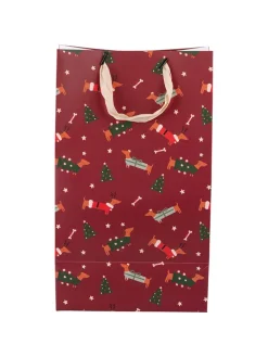 Villa d´Este Partyzubehör & -Dekoration<12er-Set: Geschenktüten ''Natalotto'' in Rot - (B)23 x (H)39 x (T)15 cm
