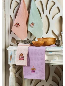 Mijolnir Küchentextilien|Tisch- & Küchentextilien<6er-Set: Geschirrtücher "Cake" in Bunt