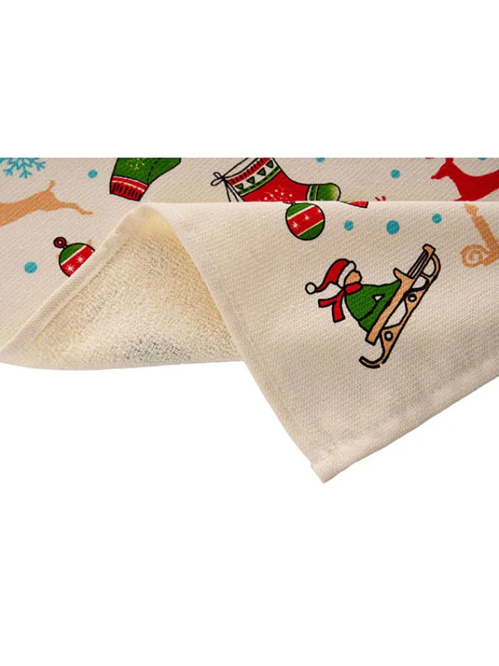 Colourful Cotton Küchentextilien|Tisch- & Küchentextilien<2er-Set: Geschirrtücher in Beige
