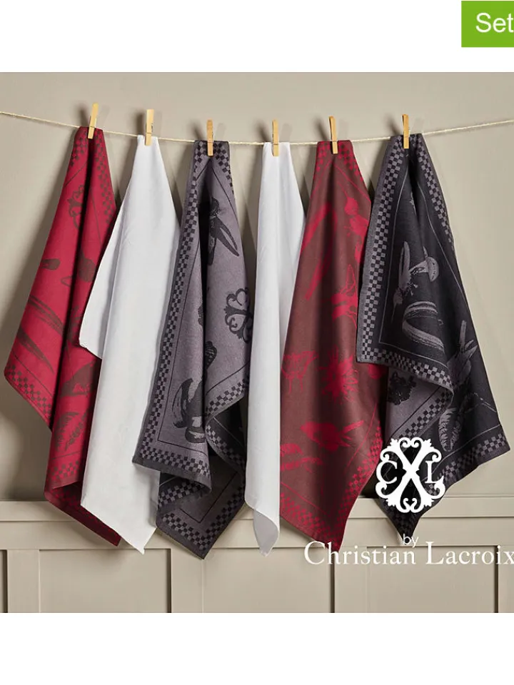 CXL by Christian Lacroix Küchentextilien|Tisch- & Küchentextilien<2er-Set: Geschirrtücher in Weiß