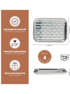 bremermann Grillen<4-er-Set Grillschale
