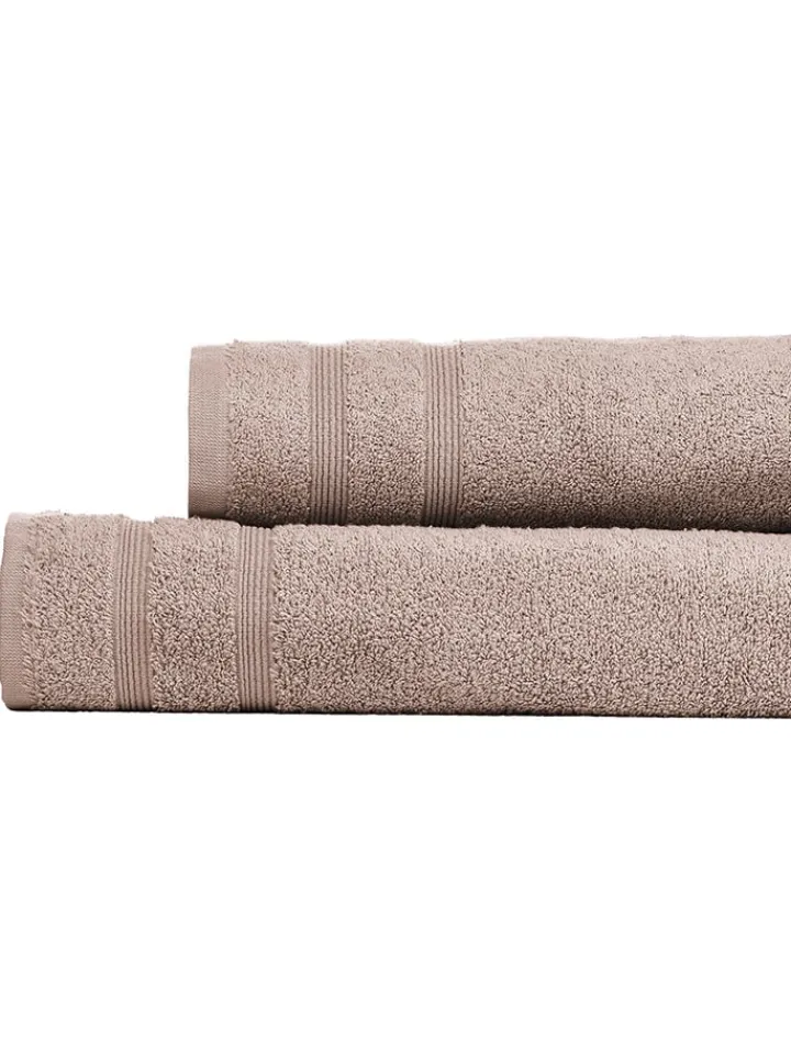 UNCOVER BY SCHIESSER Badtextilien<4er-Set: Handtücher "Brooklyn" in Taupe