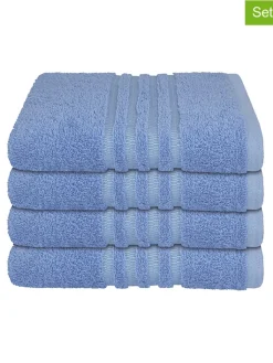 Schiesser Badtextilien|Badtextilien<4er-Set: Handtücher "Milano" in Blau