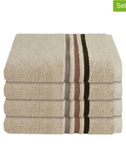 Schiesser Badtextilien<4er-Set: Handtücher "Skyline" in Beige