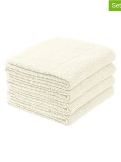 Schiesser Badtextilien|Badtextilien<4er-Set: Handtücher "Turin" in Creme